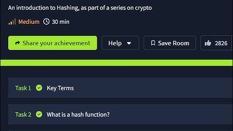 Hashing - Crypto 101 - Tryhackme