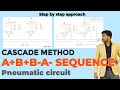 Cascade method  2 cylinder  abba sequence pneumatic circuit  hydraulics and pneumatics tamil