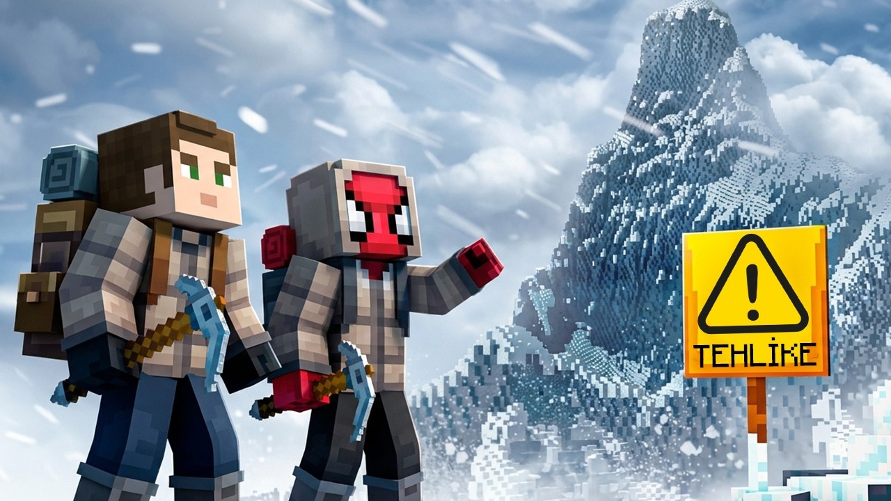 Minecraft AMA Everest Dağına Çıktık