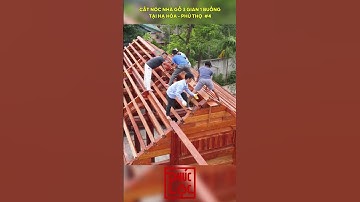 #4 Cất Nóc Nhà Gỗ 3 Gian 1 Buồng Tại Hạ Hòa, Phú Thọ  0973812666 #nhago3gian #nhathoho #nhago