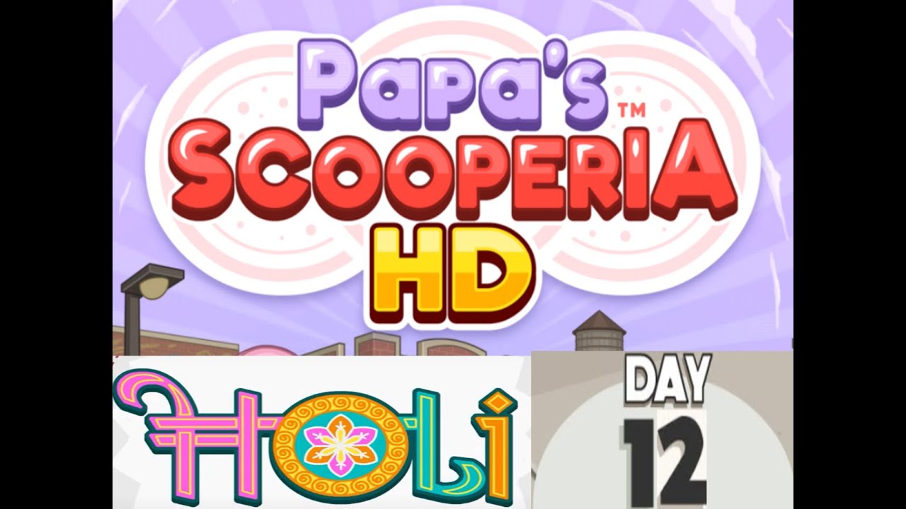 Papa's Scooperia . Online Games .