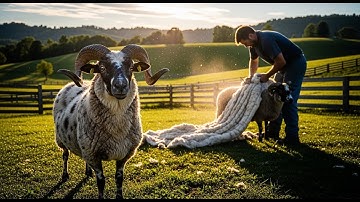 Rare JACOB SHEEP Inside Their Unique Farm & Wool Shearing Process