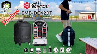 รีวิว ⭐️Eirmai Bag EMB-DC420T กระเป๋ากล้องล้อลาก 4ล้อ กันฝนกันกระแทก DSLR Mirrorless และอุปกรณ์เสริม