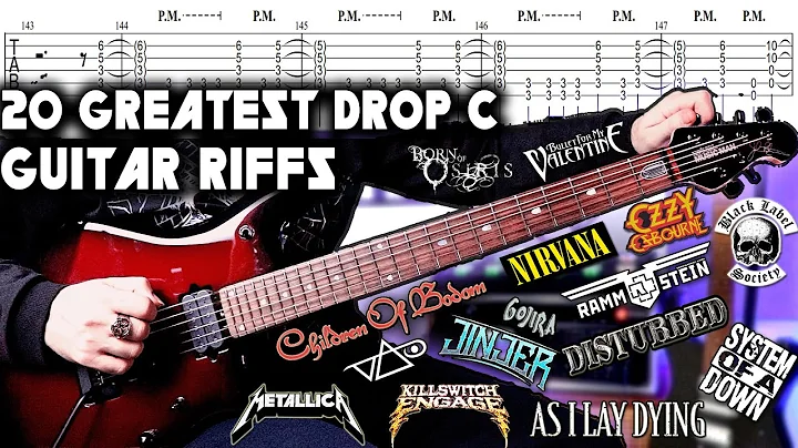 20 Greatest Drop C Guitar Riffs | With TABS