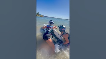 Stock 1500cc Kawi aftermarket hull starts🔥with water box #jetskiracing #girlswhorace