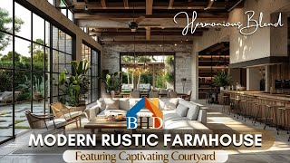 Rustic Elegance Meets Contemporary Flair: Discover the Allure of Farmhouse With a Stunning Courtyard