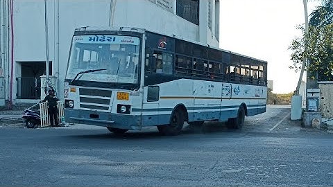 GSRTC And RSRTC Bus Traffic At Ranip Bus Port In Evening Time