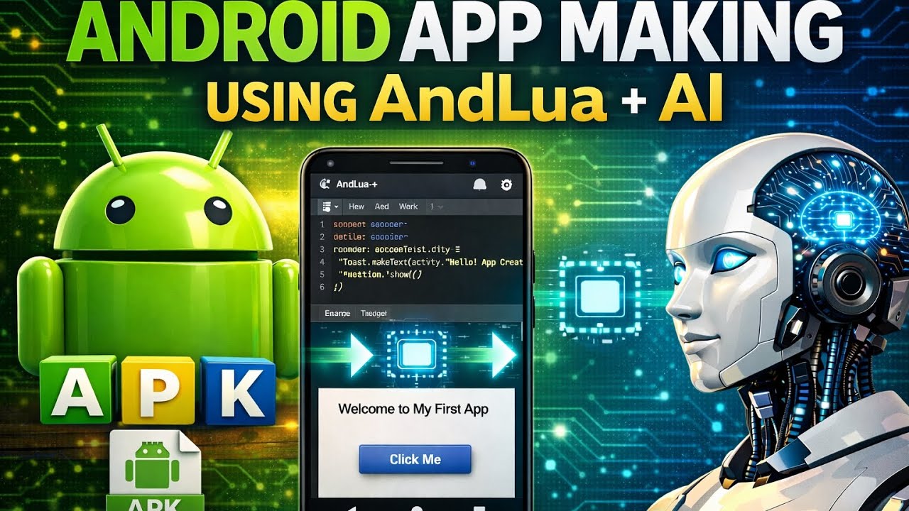 APK Making in AndLua Using AI 🤖 | Create Android Apps Without Coding ...