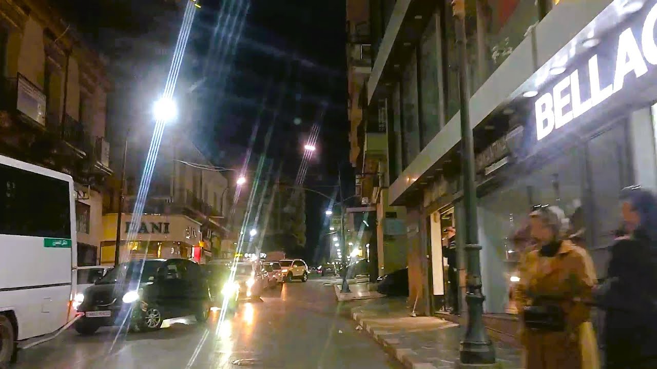 تابعو جولة ليلية جميلة وسط مدينة مستغانم MOSTA BY NIGHT