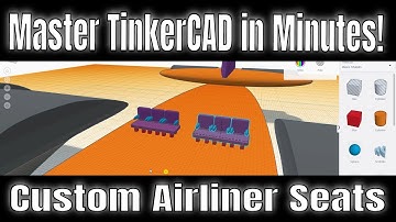 Cool Custom Seats for your Jet Airliner | Master Tinkercad in Minutes