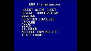 Destructive Severe T Storm Warning in Ypsilanti, ND (Jul 24)