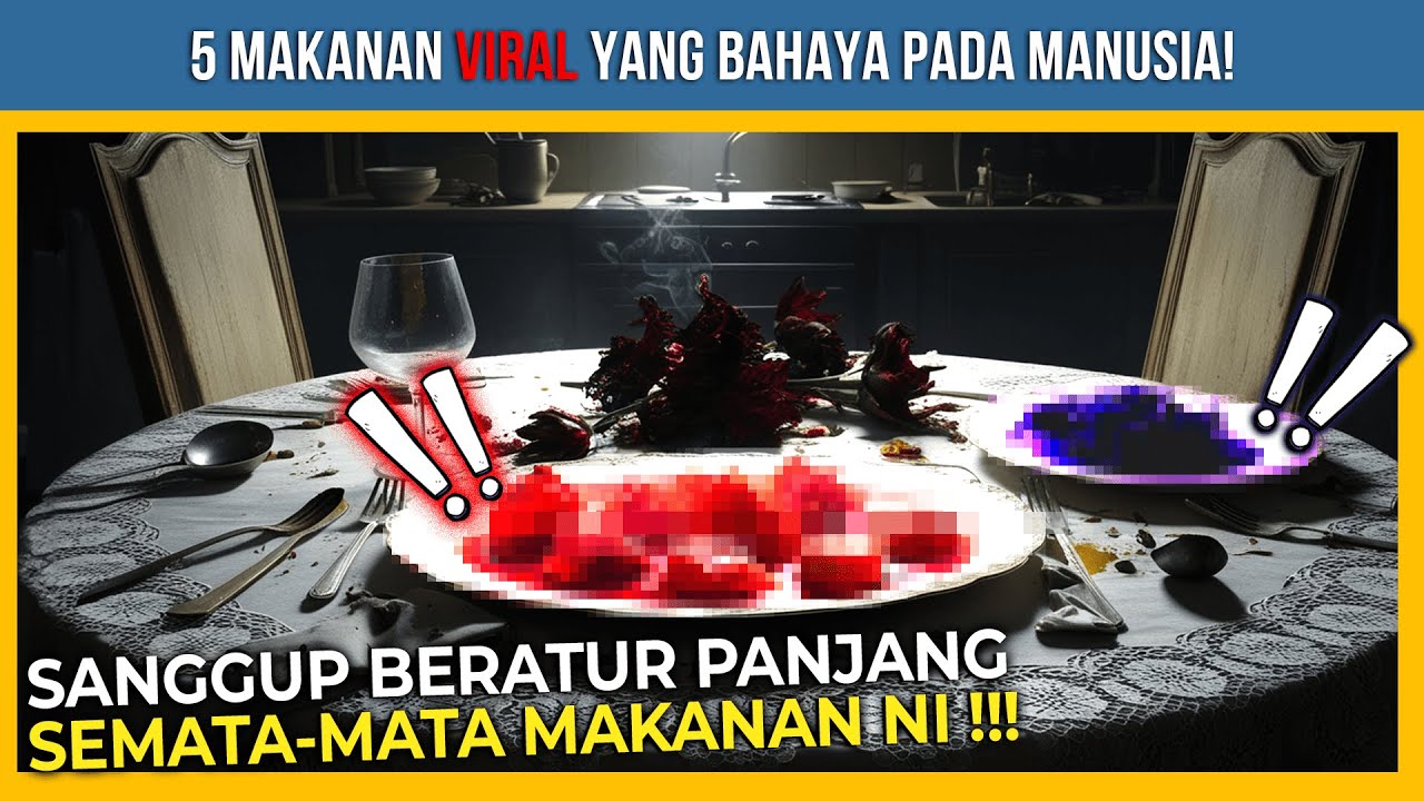5 MAKANAN YANG BOLEH MEM8UNUH KITA !!! ORANG MALAYSIA PANTANG KALAU DENGAR NI