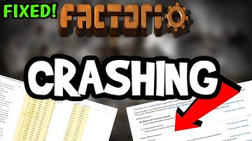 How To Fix Factorio Crashing! (100% FIX)
