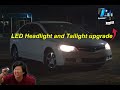 Civic Headlight gets an upgrade ! LED install
