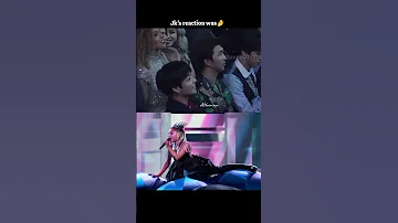 Jungkook S Reaction On Ariana Grande S Performance Bts Arianagrande Reaction Cute 