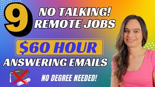 9 DATA ENTRY / NO TALKING Work From Home Jobs | Make $60 Hour Answering Email |  No Degree Needed