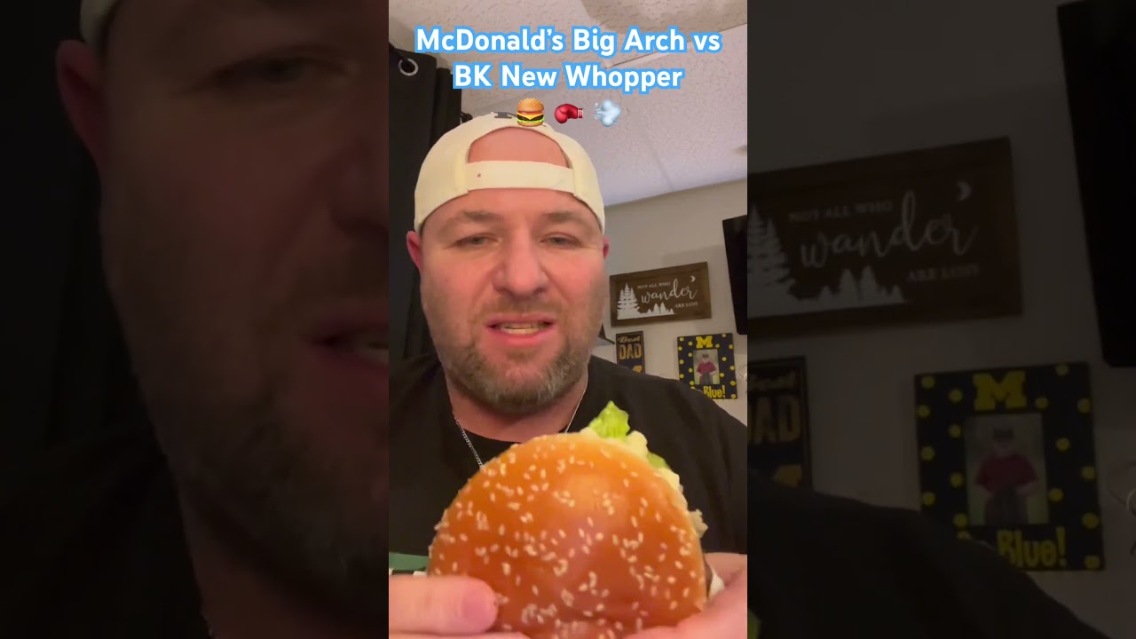 McDonald’s BIG ARCH vs BK’s New Whopper, which is Better! 🍔🥊💨 #DougWanders #BigArch #Whopper