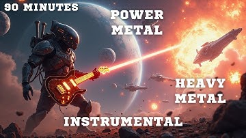 Battle at the Edge of Universe: Epic Instrumental Heavy & Power Metal Mix | 90 Minutes