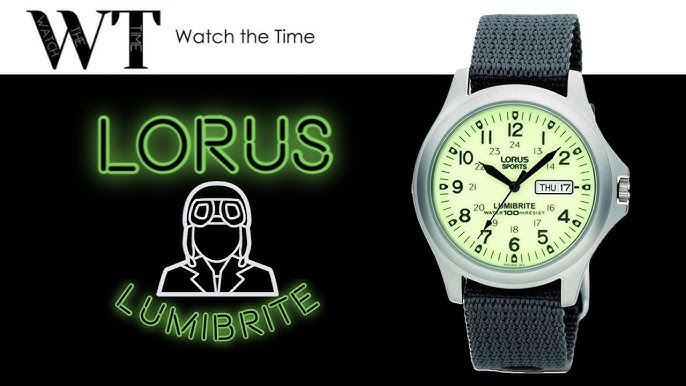 Incredible Full Lume Field Watch! Lorus RJ655AX9 Review - YouTube