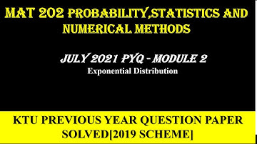 KTU S4 MATHS PREVIOUS YEAR QUESTION PAPER SOLVED 2019 SCHEME | Module 2