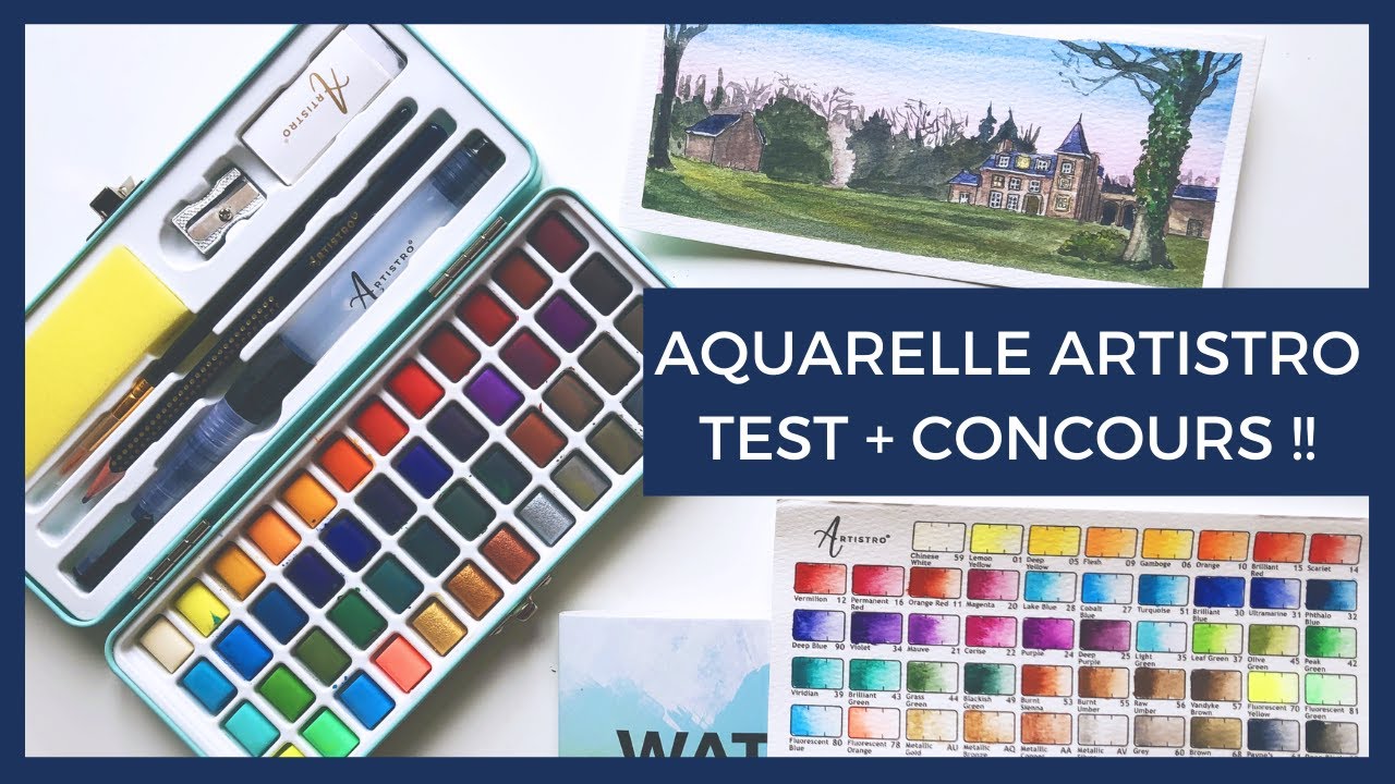 Palette AQUARELLE Artistro : Test et CONCOURS :)