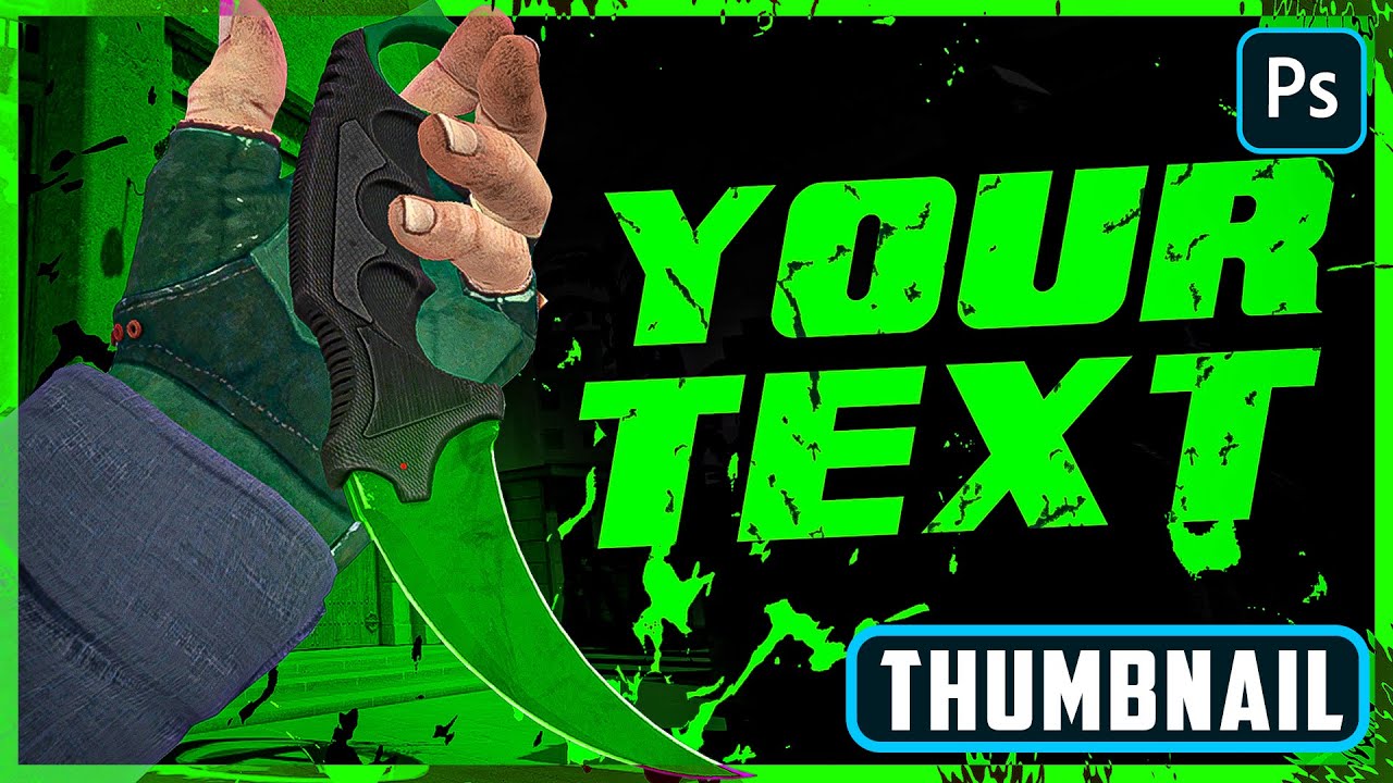 CSGO Photoshop Thumbnail Template * FREE * #19 - YouTube