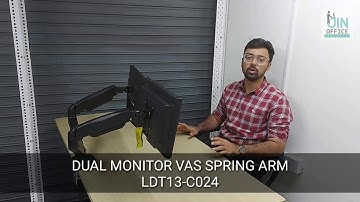 Dual Monitor Gas Spring Arm For monitors upto 27 inches| Dual Monitor Gas spring Hydraulic Stand