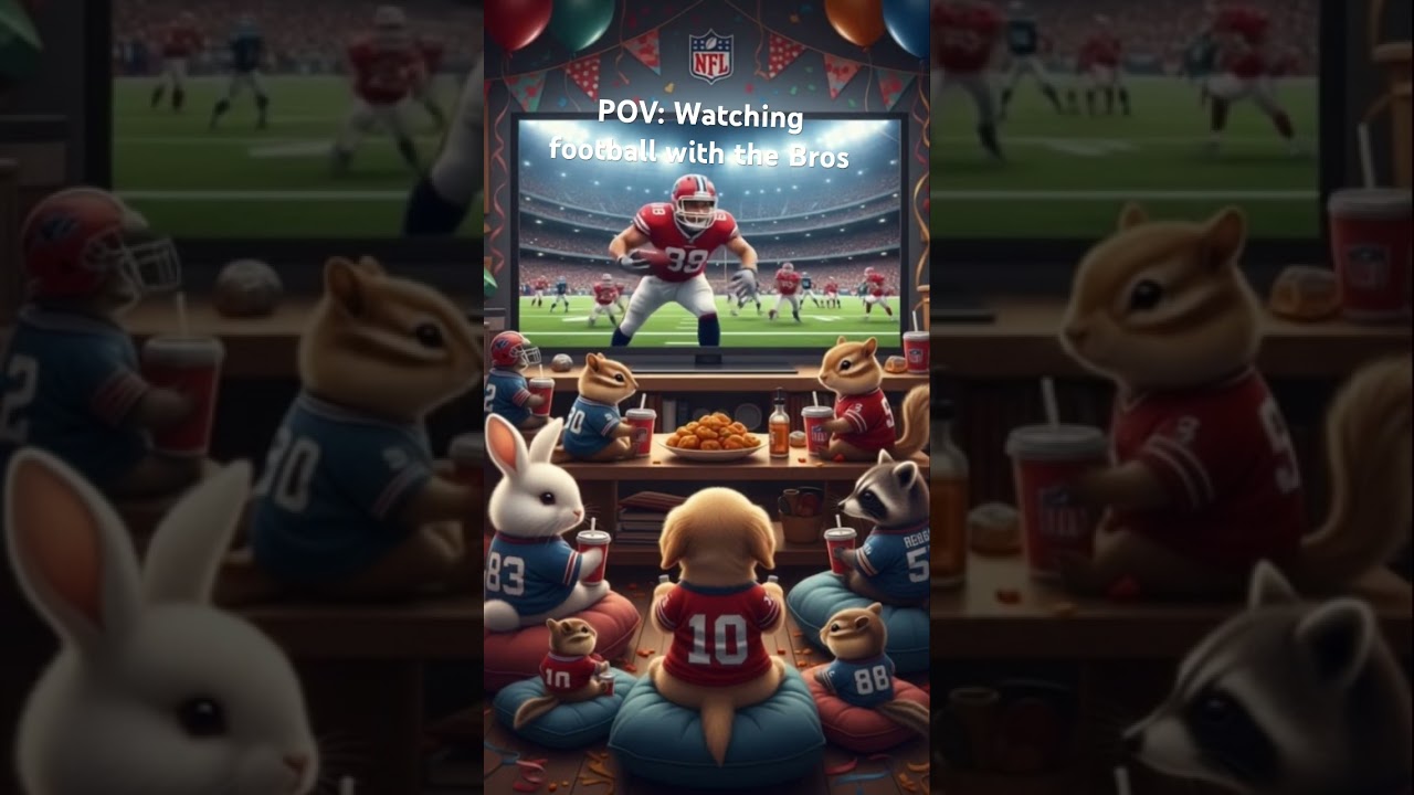 Watching football with the Bros #FYP #ForYouPage #ForYou #CuteAnimals #NFL #AmericanFootball #Cute
