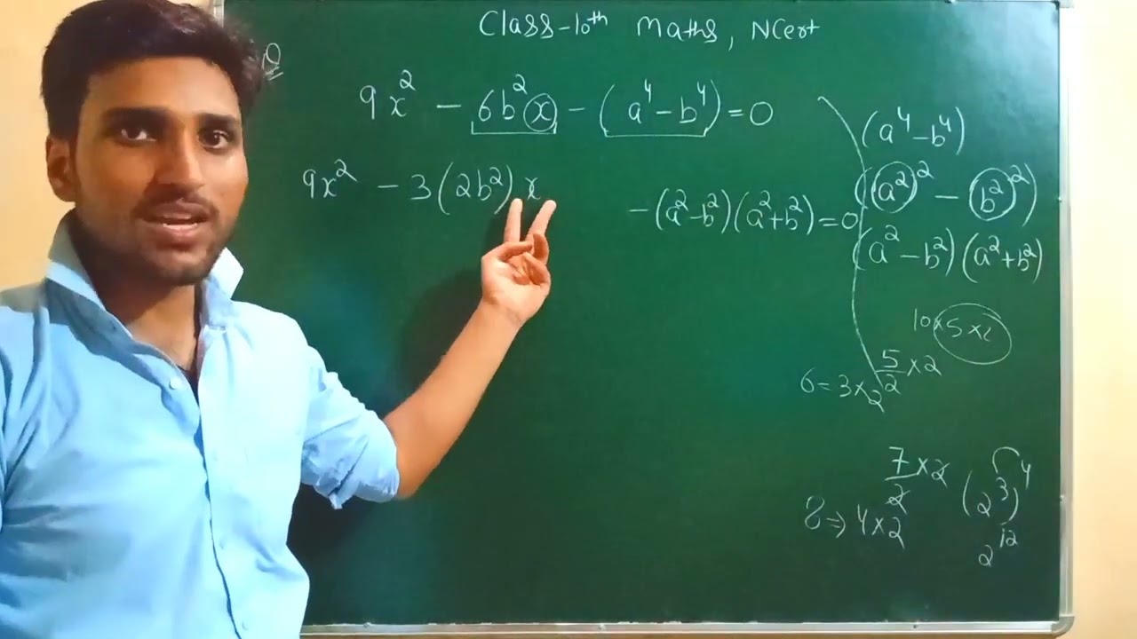 Solve The Equation 9x 2 6b 2x a 4 b 4 0 By Factorization Solve The Equation 9x 2 6b 2x a 4 b 4 0 By Factorization