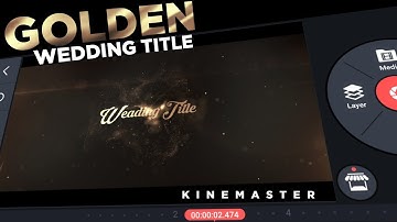 Golden wedding title Tutorial|kinemaster tutorial |Saikat Bhunya