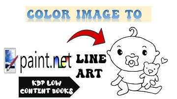 How to convert colored image into line art on point dot net | KDP Self publishing coloring book 2021
