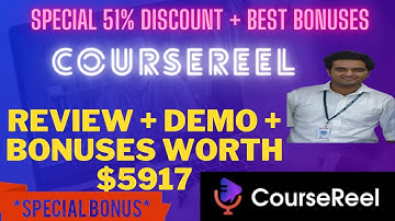 CourseReel Review 👉Demo And 🎁Bonuses🎁 Worth 💲5917 For👉 [CourseReel Review]👇