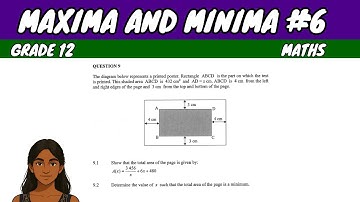 Maxima and Minima #6 | Grade 12 Maths