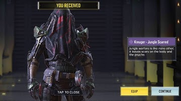 Got this Epic character for 30CP Kreuger Jungle Scarred Codmobile Thermal Core Draw