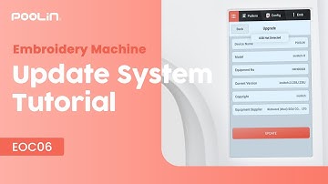 How to Update System of PooLin EOC06 Embroidery Machine For Beginners