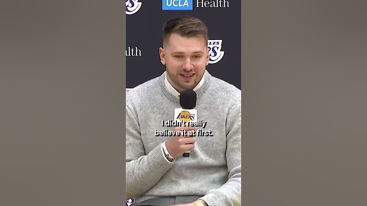 Luka Doncic reacts to learning about Lakers trade