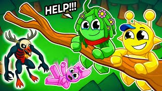 SIMON e PINKI tentam sobreviver 99 NOITES NA FLORESTA no Roblox