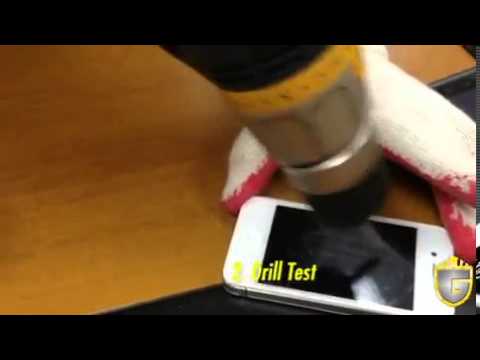 Anti HAMMER hitting film for iphone5 TEST VIDEO