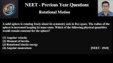 A solid sphere is rotating freely about its symmetry axis in free space  The radius of the sphere is