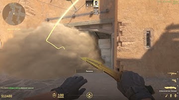 Докидочные смоки в КТ на Dust 2 CS2