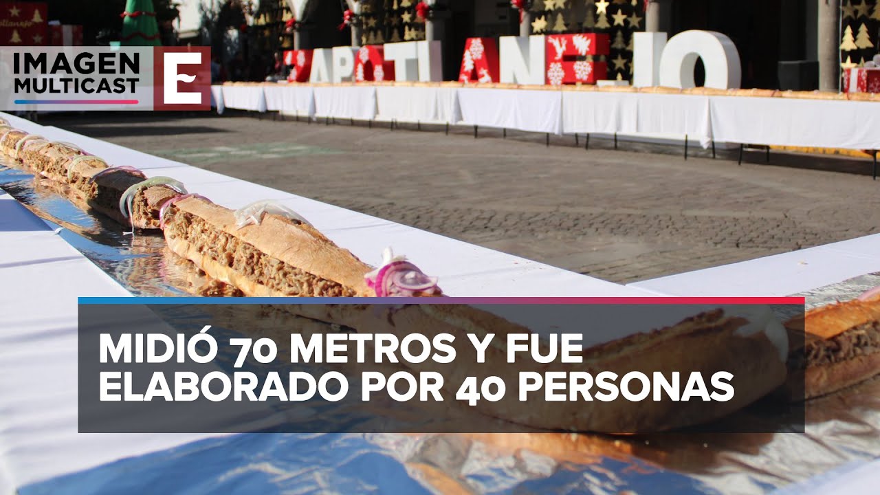 Jalisco: Degustan en Zapotlanejo la mega rosca de torta ahogada - YouTube