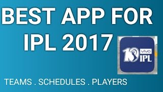 BEST APP FOR IPL 2017 screenshot 3