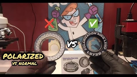 Polarized Ring LS720 Microscope Ring Test – Reflections Are Lying to You