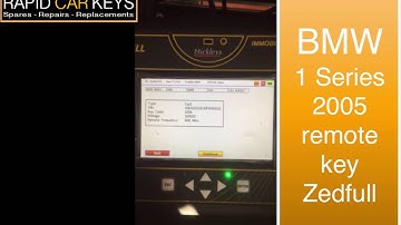 BMW 1 Series 2005 Car Key on Zedfull