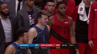 Unreal 3 point Luka Doncic vs Portland AMAZING Buzzer Beater SKYSCRAPER 3 Pointer Forces OT