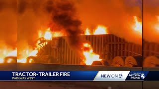 Information Tractor-trailer fire on I-376 in western Pennsylvania Guide