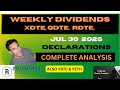 RONDHILL WEEKLY PAYERS DECLARE XDTE QDTE RDTE YETH & YBTC