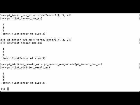Add Two PyTorch