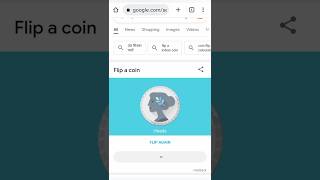 Flip a coin google trick screenshot 5