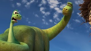 طفل وديناصور بيعيشوا مع بعض في الغابة وبيبقوا أصحاب The good dinosaur